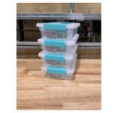 Sterilite Clip Box Storage Container 4-Pack...