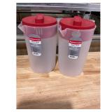 Rubbermaid Simply Pour Pitchers 1 Gallon 2-Pack