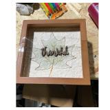 Creative Design Brown Leaf Decor  7.9 inch