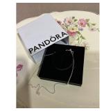 Pandora Necklace Silver  Jewelry Box