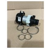 Dishwasher Drain Pump Kit with Clamps