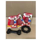 KONG Dog Toys Classic Bone  Ring RedBlack LXL -...