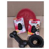 KONG Dog Toys Pack Rubber Chew Toys Black Red