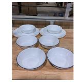 Corelle White  Blue Dinnerware 6-Piece Set