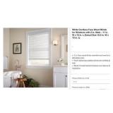 Cordless Faux Wood Blinds - 2 in. Slats, Room...
