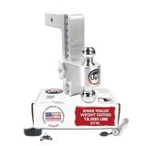 Weigh Safe 2 Piece Lock Set Chrome Hitch 2.5...