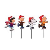 PRODUCTWORKS 8-Inch Pre-Lit Peanuts Skating...