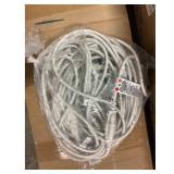 Extension Cord, White, Multi-Outlet, Heavy-Duty