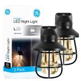 GE Vintage LED Night Light, Plug-in, Dusk to...