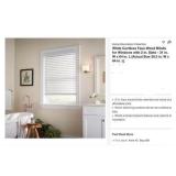 Home Decorators Collection White Cordless Faux...