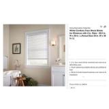 Home Decorators Collection White Cordless Faux...