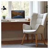 KAN Fabric Upholstered Office Chair, Ergonomic...