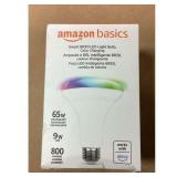 Amazon Basics Smart BR30 LED Light Bulb - Color...