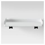 Fold Down Dorm Loft Tray Nightstand White -...