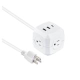 3-Outlet 3-USB Cube