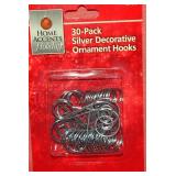 30 Pack Silver Decorative ORNAMENT HOOKS 761...