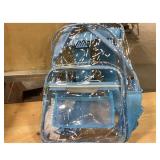 WIN Clear Blue Backpack - Durable, Stadium...