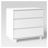 Modern 3 Drawer Dorm Dresser White - Room...