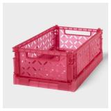 Small Foldable Crate Small Pink - Brightroom