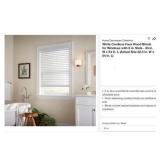 Home Decorators Collection White Cordless Faux...