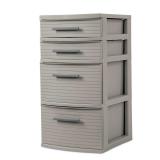 4 Drawer Weave Tower Dark Gray - Brightroom:...