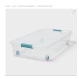 Under Bed Storage Container, Rolling