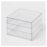 All Purpose 3 Drawer Storage Clear - Brightroom