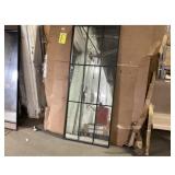 Grid Mirror - Full Length,Black Frame CRACKED