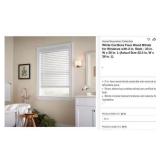 Home Decorators Collection White Cordless Faux...