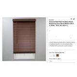 StyleWell Textured Dark Oak Cordless Room...