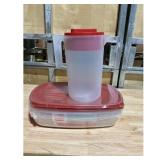 Rubbermaid EasyFindLids Pitcher  Container Set