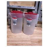 Rubbermaid Simply Pour Pitcher RedClear  1-Gallon