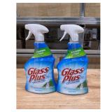 Glass Plus Glass Cleaner Bottles  2-Pack