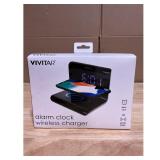 Vivitar Alarm Clock with Wireless Charger