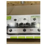 TRU Three Crock Buffet Slow Cooker  1.5 Quart