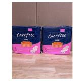Carefree Maxi Overnight Pads 2 Packs 56 Count