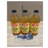Bragg Organic Apple Cider Vinegar  3 Bottles