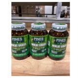 Pines Wheat Grass Tablets 500mg  3 Bottles