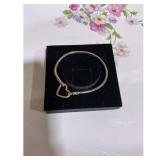 Pandora Bracelet Gold-Tone Heart Clasp  New