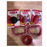 Kong Dog Toy RedBlack Bundle  S M L