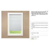 White Cordless Enhanced Room Darkening Vinyl...