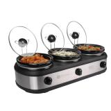 TRU Triple Slow Cooker