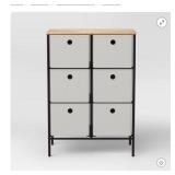 Room Essentials Fabric 6-Bin Tall Vertical...