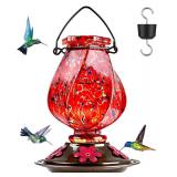 BOLITE Hummingbird Feeder, Hand Blown Glass...