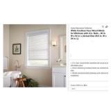 Home Decorators Collection White Cordless Faux...