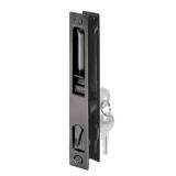 Black Diecast, Keyed Sliding Door Flush Handle Set