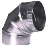 6 in. 26-Gauge 90 Degree Round Adjustable Elbow