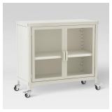 2 Door Metal Rolling Locker Storage Cabinet...