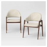 Set of 2, Upholstered Wood Frame Dining Chair...