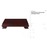 Red Lantern Stand-Rectangular Decor-Rosewood